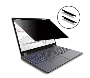 eSTUFF Privacy Filter 15.6" černá / Filtr ochrany soukromí / překlápěcí uchycení / univerzální / 16:9