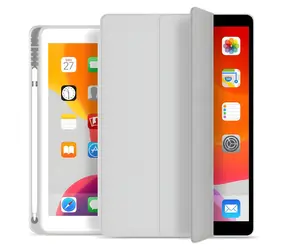 eSTUFF SEATTLE šedá / Pouzdro na tablet / Apple iPad 9.7" (2017/2018) / PU kůže / se slotem na Apple Pencil