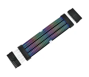 Thermaltake Mod ARGB Black Cable 24pin černá / Napájecí kabel / ARGB / 18 AWG / 285 mm