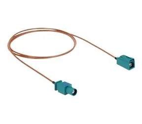 Delock FAKRA Z - FAKRA Z 1 m / Anténní kabel / RG-316 / 2,4 GHz / 50 Ohm / béžová