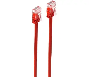 Shiverpeaks Cat6 U/UTP slim 0,5m červená / Plochý patch kabel / RJ-45 / 10000 Mbit/s