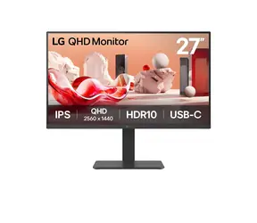 27" LG 27BA65QB-T černá / Monitor / IPS / QHD / 100Hz / 5ms / USB-C 65W