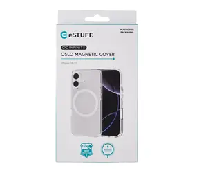 eSTUFF INFINITE OSLO Apple iPhone 17/18 průhledná / Ochranný kryt / MagSafe / GRS recyklovaný materiál