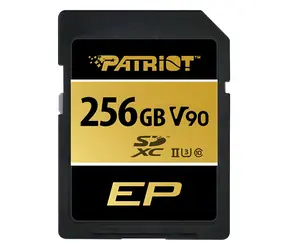 Patriot V90 256GB / Paměťová karta SDXC / UHS-II U3 / V90 / Class 10 / 300/260 MB/s