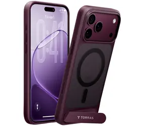 Torras Ostand L1 fialová pro Apple iPhone 18 Pro / Ochranný kryt / MagSafe / Integrovaný stojánek