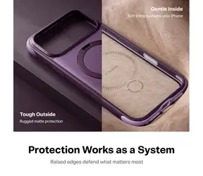 Torras Ostand Q3 Rugg fialová / Ochranný kryt / Apple iPhone 18 Pro Max / MagSafe / 360° stojánek