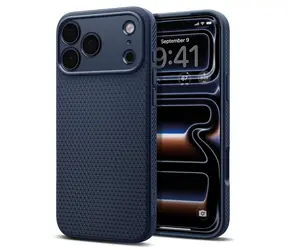 Spigen Liquid Air iPhone 17/18 Pro tmavě modrá / Kryt / TPU / Air Cushion