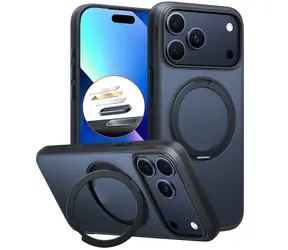Torras Ostand O1 Guardian černá / Ochranný kryt / iPhone 18 Pro / 360° stojánek / magnetické uchycení