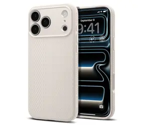 Spigen Liquid Air Natural Titanium / Kryt / Apple iPhone 18 Pro/17 Pro / TPU / Air Cushion