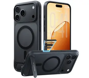 Torras Ostand L1 černá pro Apple iPhone 18 Pro / Ochranný kryt / MagSafe / Integrovaný stojánek