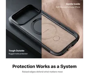 Torras Ostand Q3 Rugg černá / Ochranný kryt / Apple iPhone 18 Pro Max / MagSafe / stojánek 360°