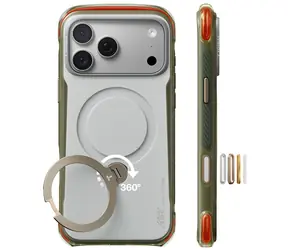 Torras Ostand Q3 Air Pro bílá / Ochranný kryt / iPhone 18 Pro / MagSafe / 360° stojánek