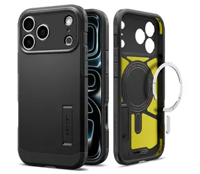Spigen Tough Armor T MagSafe černá pro iPhone 17 Pro Max / Ochranný kryt / MagSafe / XRD pěna