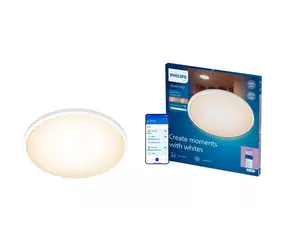 Philips WiZ SuperSlim bílá / LED stropní svítidlo / 32W / 3800lm / 2700-6500K / Wi-Fi, Bluetooth
