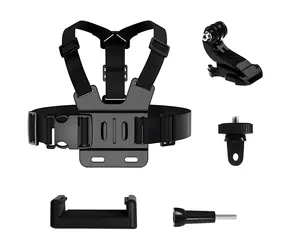 Hurtel Hrudní popruh 5v1 pro akční kamery / Hrudní popruh / GoPro / DJI / Insta360 / SJCam / Eken