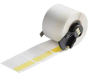 Brady samolaminující vinylové štítky pro M610 / Štítky do tiskárny / čtvercové / žluto-průhledné / 250 ks
