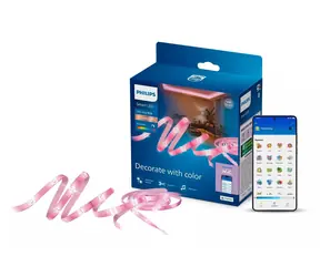 Philips WiZ Smart LED pásek RGB 10 m Type-C bílá / LED pásek / RGB / Wi-Fi, Bluetooth / 10 m