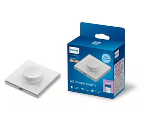 Philips WiZ otočný ovladač osvětlení bílá / Ovladač osvětlení / Dobíjecí baterie / Dosah 15 m