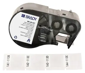Brady Samolaminující vinylové štítky bílé / Štítky do tiskárny / Vinyl / 25,4 x 25,4 mm / BMP41, BMP51, BMP53, M511