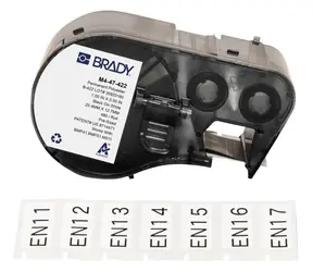 Brady Polyesterové štítky bílé / Štítky do tiskárny / Polyester / 25,4 x 12,7 mm / 480 ks
