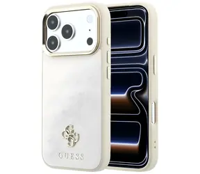 Guess Saffiano 4G Classic Logo béžová / Zadní kryt / MagSafe / iPhone 17 Pro Max/18 Pro Max