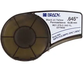 Brady PermaSleeve žlutá / Smršťovací bužírka / 16,4 mm x 2,1 m / pro BMP21-PLUS, BMP21, IDPAL