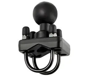 RAM Mounts RAM-235U / Montážní základna s kulovým kloubem / Dvojitá objímka U / Koule 3,81 cm / Pro tyče 1-1,25”