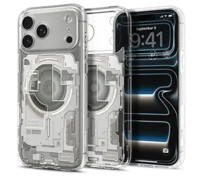 Spigen Ultra Hybrid Zero One natural titanium / Ochranný kryt / MagSafe / Apple iPhone 18 Pro/17 Pro / TPU + PC