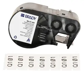 Brady Metalizované polyesterové štítky bílé / Štítky do tiskárny / Matné / 480 ks / 25,4 × 12,7 mm