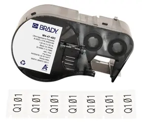 Brady polyesterové štítky bílé / Štítky do tiskárny / Polyester / 25,4 x 12,7 mm / 480 ks / odolné vůči teplu