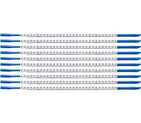 Brady ClipSleeve Nylon bílá (SCN-07-0) / Značkovač kabelů / O 1,9-2,4 mm / Černý potisk / 300 ks