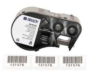 Brady Polyesterové štítky bílé pro BMP41/BMP51/BMP53/M511 / Štítky do tiskárny / 19,05x38,1 mm / 180 ks