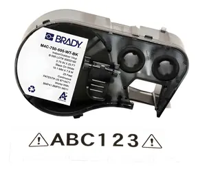 Brady štítky pro M410, BMP41, M510, BMP51, BMP53, M511 / Štítky do tiskárny / černý tisk / bílý podklad / 19 mm
