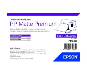 Epson Premium Matte Label 51 mm x 29 m / Etikety / Kontinuální role / bílá / voděodolné