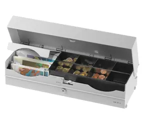Diebold Nixdorf KA21 černá / Pokladní zásuvka / Horní otevírání / 461x102x163 mm / 2polohový zámek