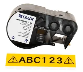 Brady Páska pro tiskárny M410, BMP41, M510, BMP51, M511 černo-žlutá / Štítky do tiskárny / Vinylové / 25,4 mm