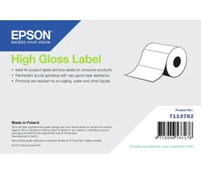 Epson High Gloss Label 76x127 mm / Etikety / Die-cut role / 960 ks / voděodolné