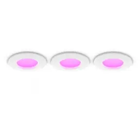 Hue LED Slim vestavné svítidlo S, White and Color Ambiance, 3 ks, bílá