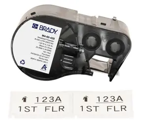 Brady Metalizované polyesterové štítky 25,4x50,8mm bílé / Štítky do tiskárny / Polyester / 140 ks