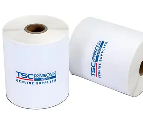 TSC Etiketa TT 102 x 102 mm / Etiketa do tiskárny štítků / jádro 25 mm / nepotažené / trvalé lepidlo / 18 rolí