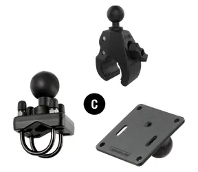 RAM Mounts Screw Terminal C-Ball / Montážní základna s kulovým kloubem / velikost C / šroubovací / rozsah 44,5-101,6 mm