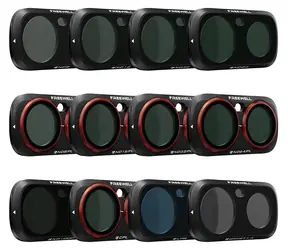 Freewell Mega sada filtrů Insta360 Luna Ultra / Sada filtrů / 12 ks / ND8–ND1000, ND/PL / CPL, Glow Mist, LPR
