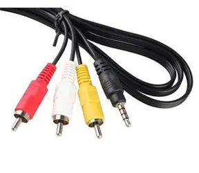 Zircon AV kabel pro přijímače Kaon, Zircon AIR, TESLA / Kabel / CINCH (RCA)