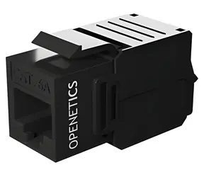 ITS Keystone Jack RJ45 CAT6A černá / Keystone konektor / UTP / Nestíněný / Samozařezávací