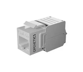ITS Keystone Jack RJ45 CAT6A bílá / Keystone konektor / UTP / Nestíněný / Samozařezávací