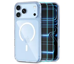 Tech-Protect FlexAir Hybrid MagSafe čirá / Kryt a ochranné sklo / Apple iPhone 17 Pro Max, 18 Pro Max / 2 ks