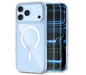 Tech-Protect FlexAir Hybrid MagSafe čirá / Sada kryt a ochranné sklo / Apple iPhone 17 Pro, 18 Pro / MagSafe
