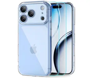 Tech-Protect FlexAir čirá / Kryt + tvrzené sklo 2ks / Apple iPhone 17 Pro, 18 Pro