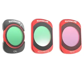 Sunnylife Sada filtrů pro DJI Osmo Pocket 4/3 / Sada filtrů / CPL, ND16, Black Mist 1/4 / optické sklo