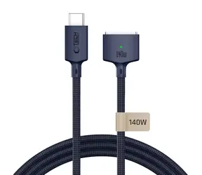 Tech-Protect Ultraboost MMC01 tmavě modrá / Nabíjecí kabel / USB-C - MagSafe 3 / 140W / 3 m